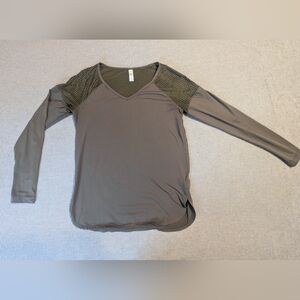 Lole Green Women's V-Neck Top